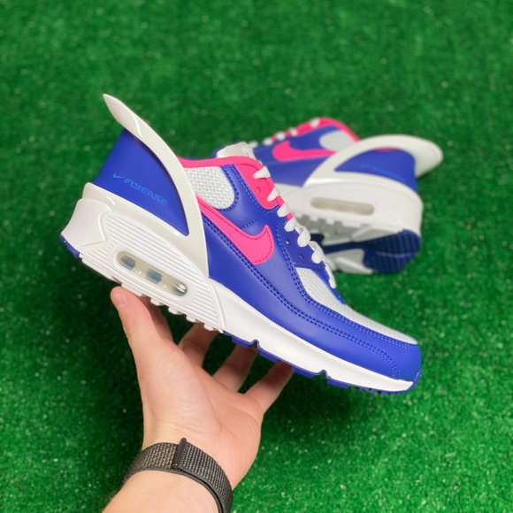 Nike Other - Nike Air Max 90 FlyEase Low GS Shoes Blue Pink White /Sz 6.5/ CV0526-101